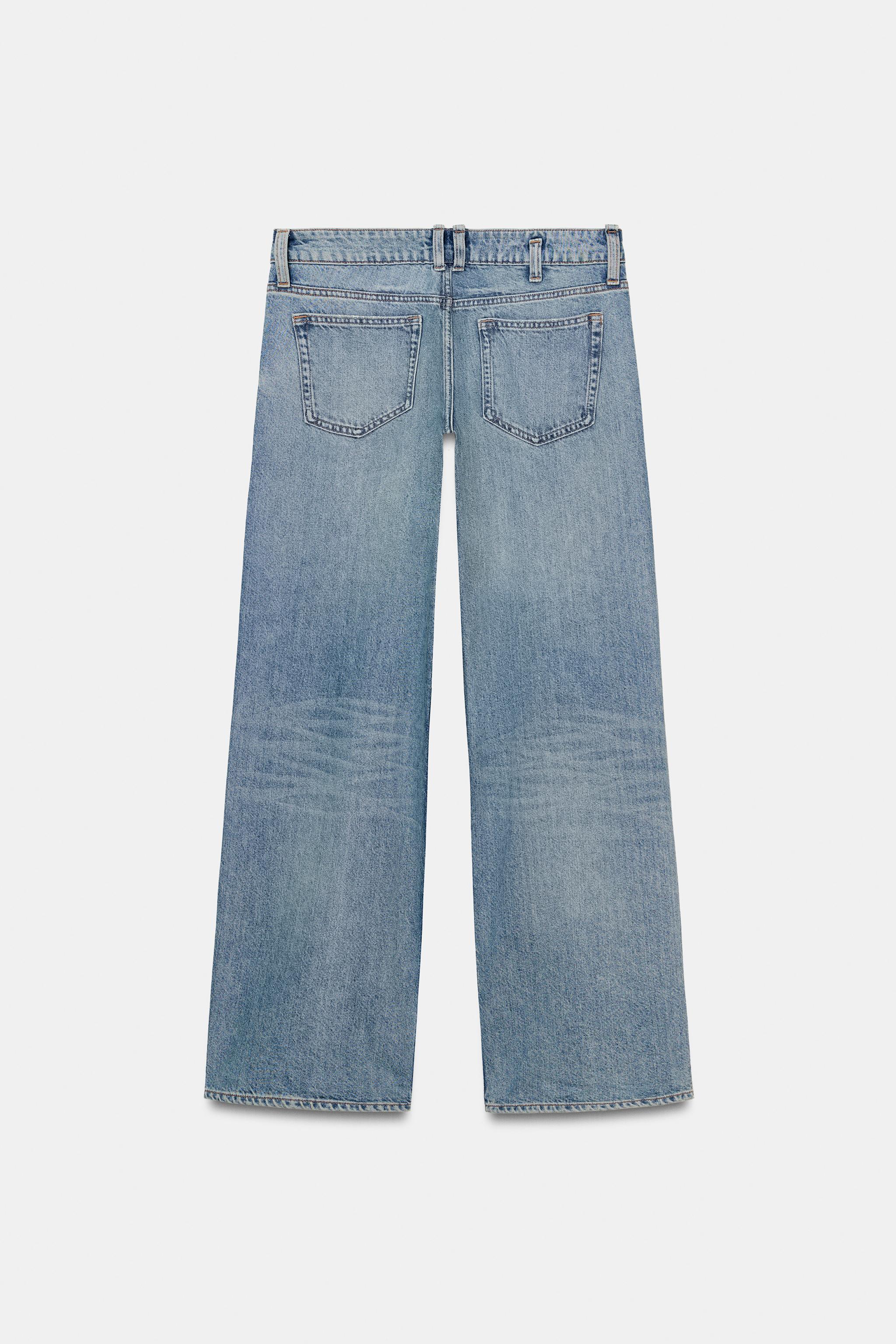 Z1975 RIPPED LOW RISE STRAIGHT JEANS